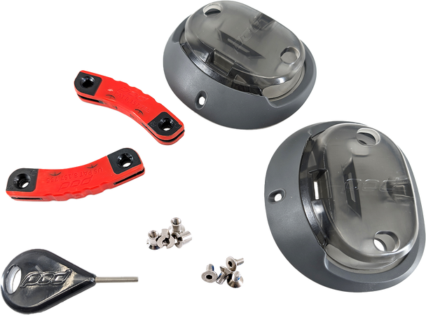 Pod Kx 3.0 Hinge Rebuild Set Red/Black Kx30-Rbk-Bl-Os