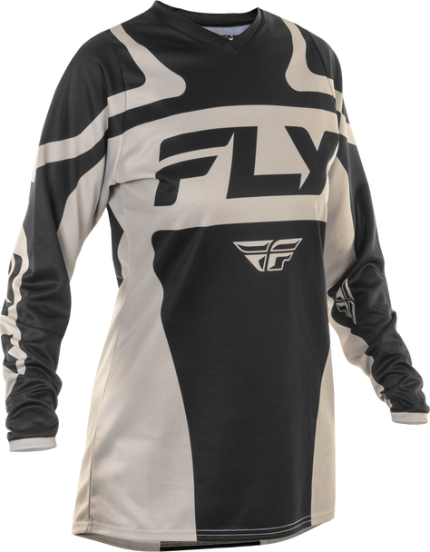 Fly Racing Women'S F-16 Jersey Black/White 2X 378-8202X