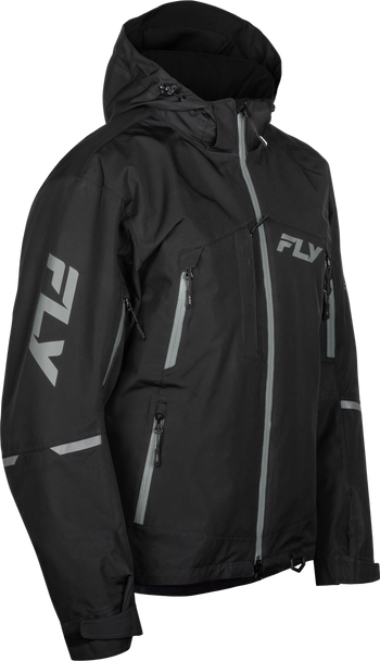 Fly Racing Incline Jacket Black/Grey Lg 470-4106L