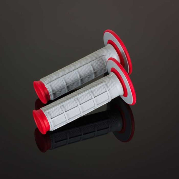 Renthal Renthal Mx Grips Dl Diamond / Waffle Red / Grey G156