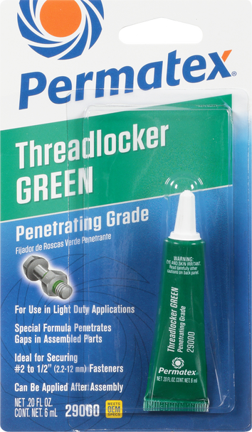 Permatex Penetrating Grade Threadlocker Green 6 Ml 29000