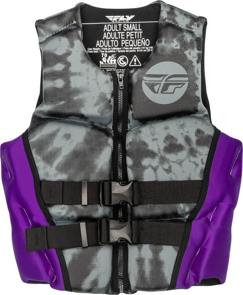 Fly Racing Wmn'S Neoprene Flotation Vest Purple/Grey/Black Md 221-30420M