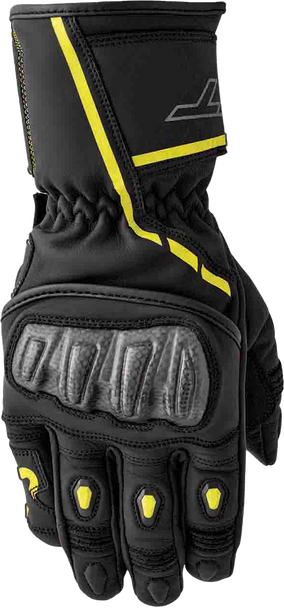 Rst S1 Glove Blk/Flo-Yel Leather Lg 103650F.Yel-10