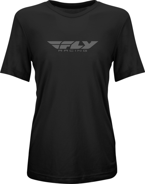 Fly Racing Women'S Fly Origin Corp Tee Black/Grey Sm 356-0100S