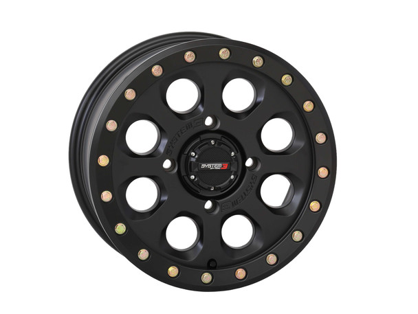 System 3 Sb7 Bl Wheel 15X10 5+5 (-5Mm) 5/4.5 Matte Black 15S3-75451