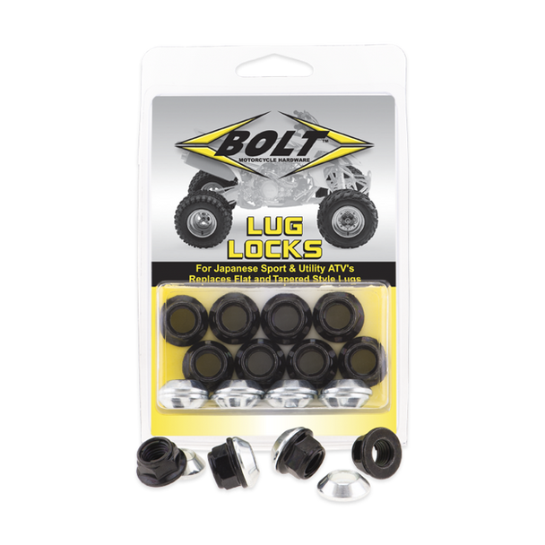 Bolt Motorcycle Accessories Lug-Locks Black 2005-Lug.B