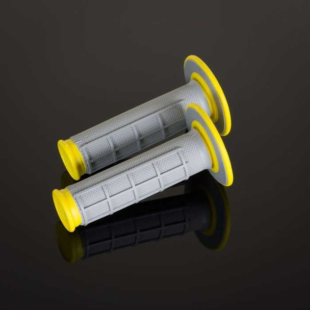 Renthal Renthal Mx Grips Dl Diamond / Waffle Grey / Yellow G192