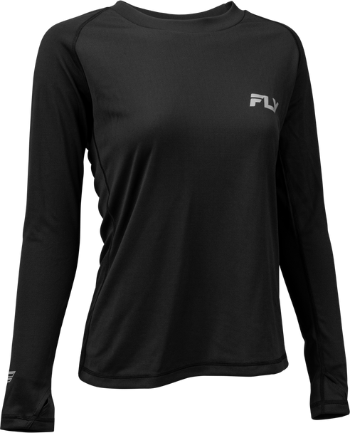 Fly Racing Wmn'S Lightwght Baselayer Top Black 2X 354-64052X