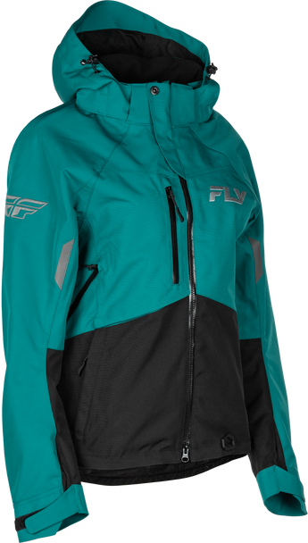 Fly Racing Women'S Carbon Jacket Deep Lake/Black 2X 470-52122X