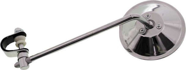 Emgo Round Clamp-On Mirror Silver 8" 20-06808