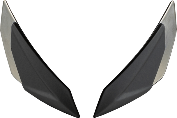 Fly Racing Sentinel Front Side Vents Pair Charcoal Chrome 73-89827