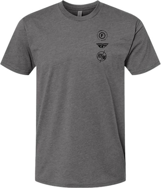 Fly Racing Fly Atom Tee Gunmetal Heather Lg 354-0317L