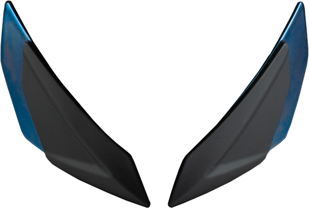 Fly Racing Sentinel Front Side Vents Pair Blue Chrome 73-89825