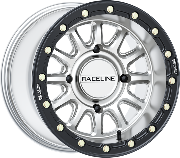 Raceline Alpha Hyper Wheel 4/156 Hyper Silver/Blk 15X10 (+10Mm) A14Sb-51056+10