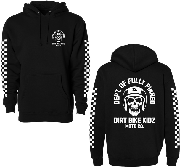 Dbk Fully Pinned Hoodie Black Md Ah-Fpinned-M