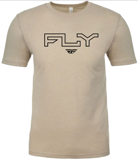Fly Racing Fly Edge Tee Cream Md 354-0311M
