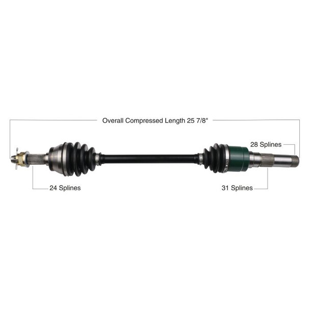 Tytaneum Tytaneum Oe Replacement Cv Axle John Deere Rear Right 813-0100