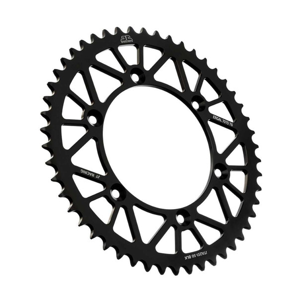 Jt Rear Racelite Sprocket Alum 50T-520 Blk Hon/Yam Jta251.50Blk