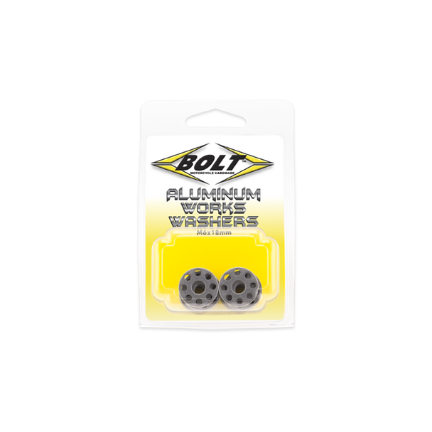 Bolt Motorcycle Accessories Alm Works Washers M6X18 10/Pk 2009-Aww.18