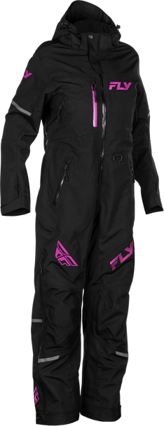 Fly Racing Women'S Cobalt Shell Monosuit Black/Fuschia Lg 470-4365L