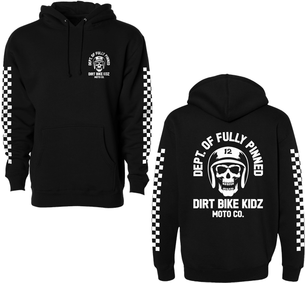 Dbk Fully Pinned Hoodie Black Sm Ah-Fpinned-S