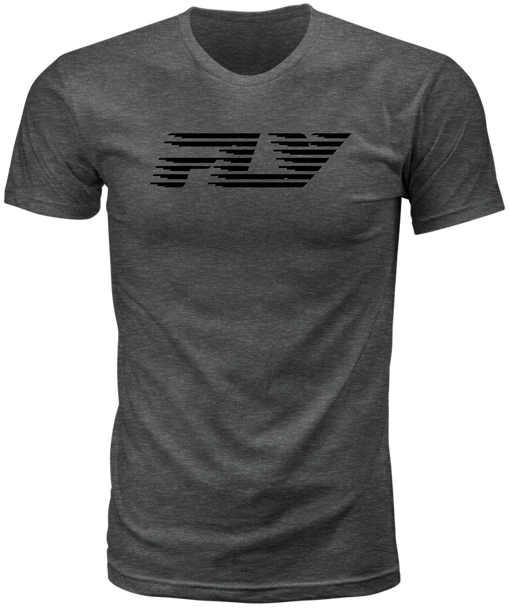 Fly Racing Fly Fast Tee Grey Lg 354-0402L