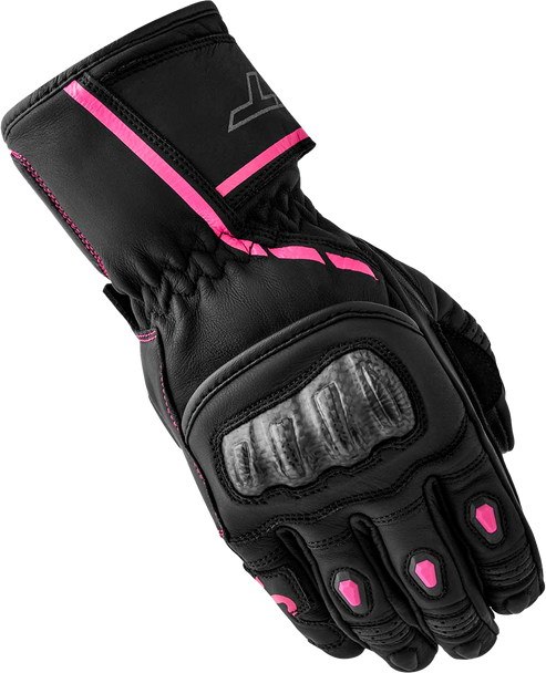 Rst S1 Ladies Glove Black/Pink Leather Sm 103653Pnk-06