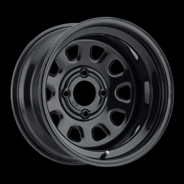 Itp Delta Steel Wheel 14X7 4/110 2+5 Black (D14R511) 1425544014B