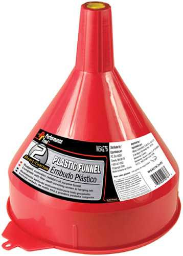 Performance Tool Plastic Funnel 2 Qt. W54276