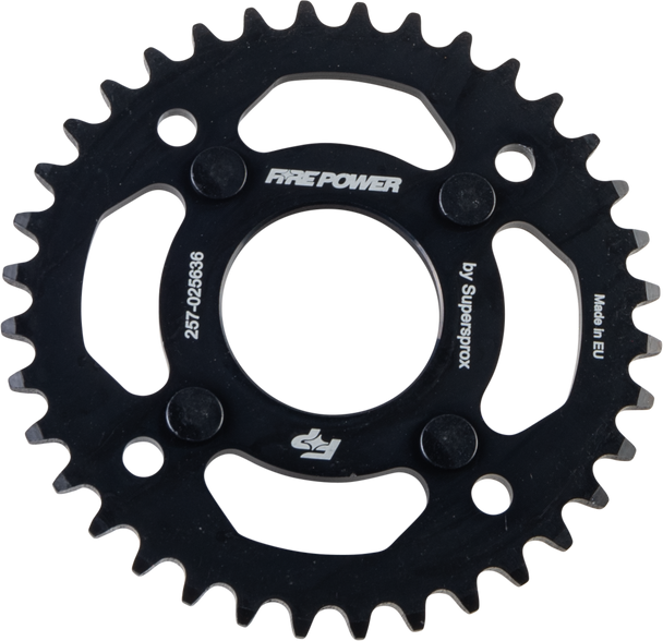 Fire Power Rear Sprocket Steel 36T Blk Fps-256-36- Blk