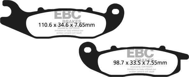 Ebc Brake Pads Sfa693Hh Double-H Sintered Sfa693Hh