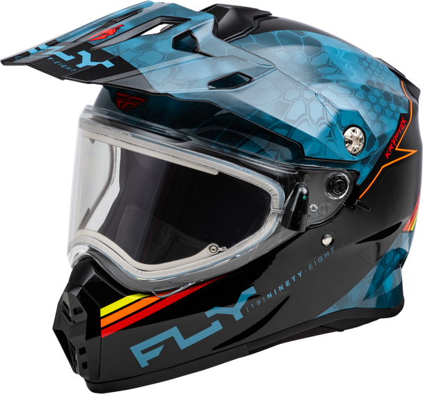 Fly Racing Trekker Cw Conceal Helmet Elec Shld Slate/Black/Red Sm 73-31362S