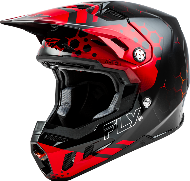 Fly Racing Formula Cc Tektonic Helmet Black/Red/Orange 2X 73-43312X