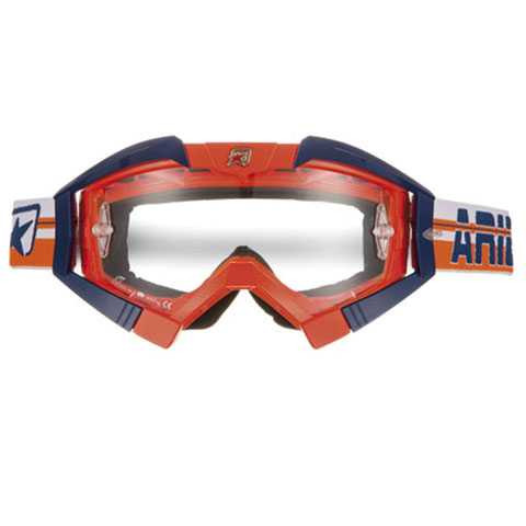 Ariete Mx Goggles Riding Crows Top Orange Fluo Blue Outriggers 13950-Tofa