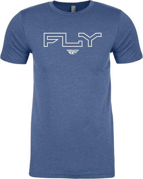 Fly Racing Fly Edge Tee Cool Blue Heather 2X 354-03102X