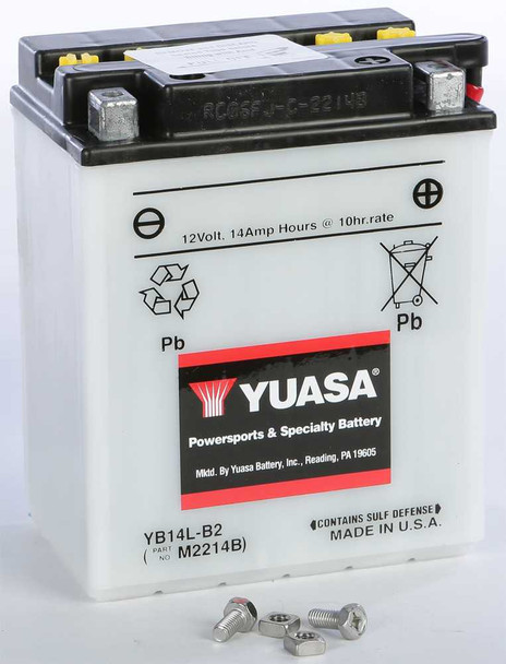 Yuasa Battery Yb14L-B2 Conventional Yuam2214Bind