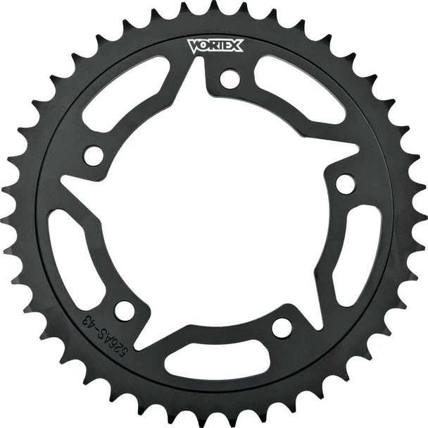 Vortex Rear Sprocket Steel 40T-530 Blk Kaw/Suz 436S-40