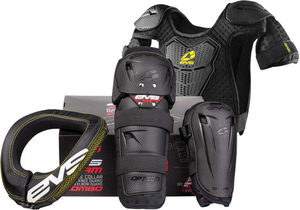 Evs Slam Combo Plus Black Youth Slm20-Bk-Y