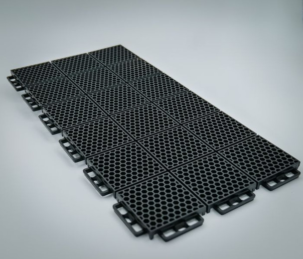 Protech Flooring Smooth 8 Pc. Blk. 13610-1