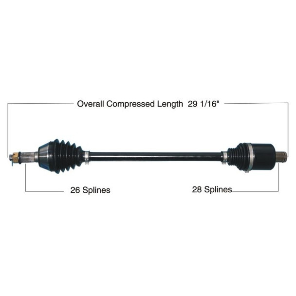 Tytaneum Tytaneum Heavy Duty Cv Axle Polaris Rear Left / Right 813-0315