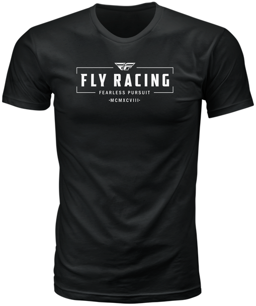 Fly Racing Fly Motto Tee Black Sm 352-0060S