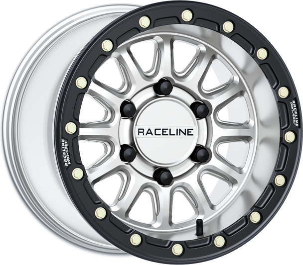 Raceline Alpha Hyper Wheel 6/139.7 Hyper Silver/Blk 15X10 (+10Mm) A14Sb-51060+25