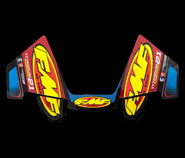Fmf Titanium Powercore 2.1 Mylar Decal Replacement 3Pc 014950