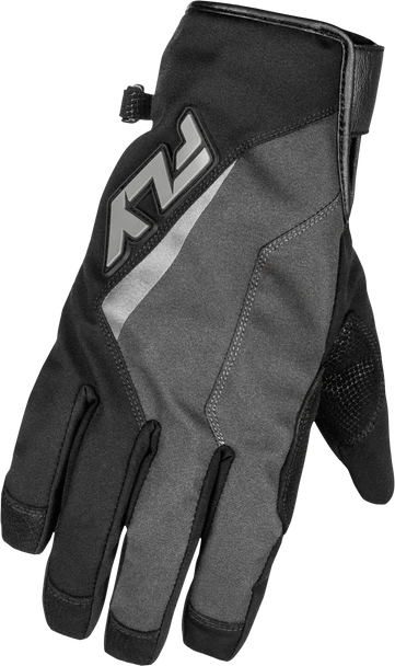 Fly Racing Title Long Gloves Grey/Black 3X 371-06163X