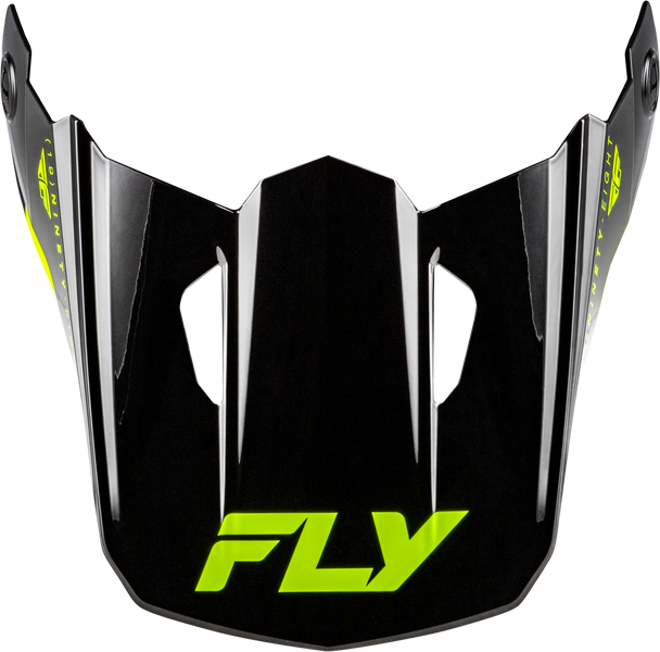 Fly Racing Kinetic Verdict Helmet Visor Black/Hi-Vis/Grey Xs/Sm 73-8723Vs