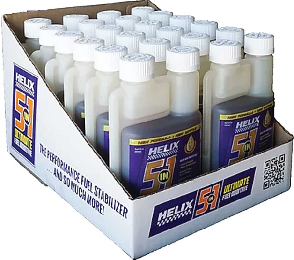 Helix 5 In 1 Fuel Additive 1 - 12 Pack Of 8 Oz. Bottles 911-1212