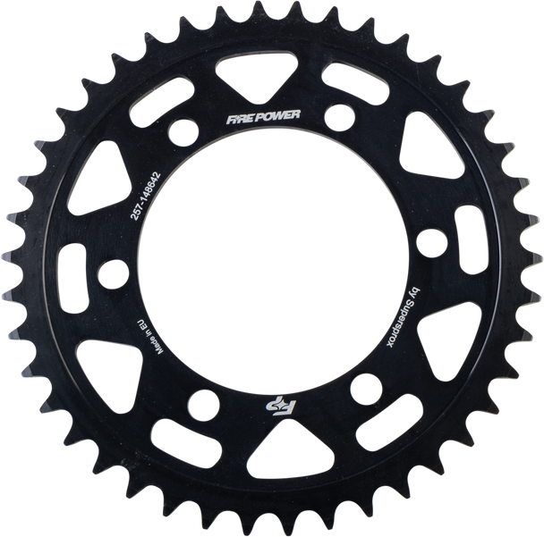 Fire Power Rear Sprocket Steel 42T Blk Fps-1486-42-Blk