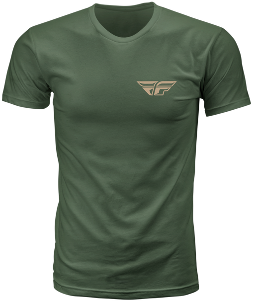 Fly Racing Fly Staple Tee Green Xl 354-0405X