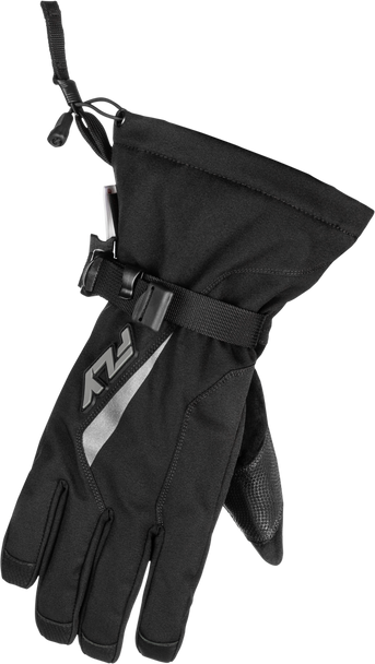 Fly Racing Title Gauntlet Gloves Black/Grey 3X 371-06043X