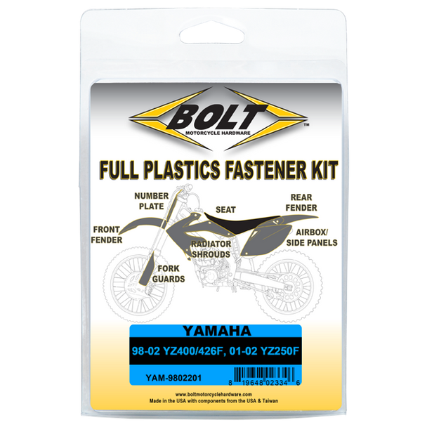 Bolt Motorcycle Accessories Body Work Fastener Kit - Yam Yam-9802201